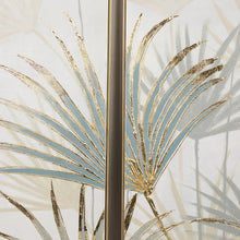 Cargar imagen en el visor de la galería, Conjunto de 3 pinturas sobre lienzo de estilo botánico enmarcadas en marco flotante.