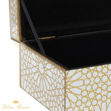 Cargar imagen en el visor de la galería, Cajas de Madera Gold Glam varios usos. CosmoLiving by Cosmopolitan